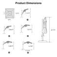 thumbnail image 6 of Purple Leaf 9x12ft Outdoor Patio Umbrella - Offset Cantilever Design with 360° Rotation, Beige Rectangle Market Umbrella for Deck, Pool, and Garden, 6 of 15