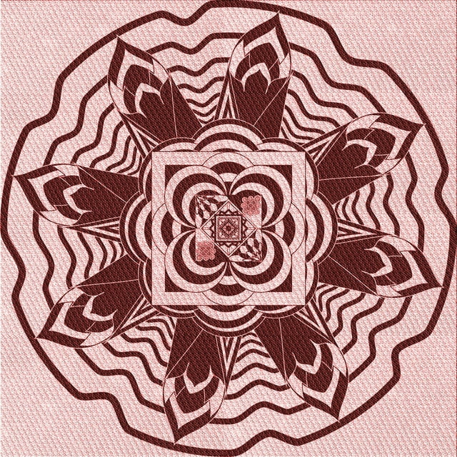 Ahgly Company Tapis d'Intérieur Lavable en Machine Carré Rose Transitionnel, 4 Pieds Carré