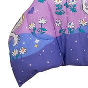 Full 7-Piece Comforter Set, Kidz Mix Magical Unicorn Super Soft Bed In A Bag With Reversible Rainbow Comforter