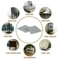 thumbnail image 7 of Felt Furniture Pads, 24Pack 5.12" x 5.12" Adhesive Backed Felt Non-slip Anti-scratch Chair Leg Protectors for Protecting Hardwood Floor, Grey, 7 of 7