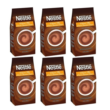 Nestle Hot Dark Chocolate Whipper Mix 6 X 2 Lb Bags Hot Cocoa Vending Mix