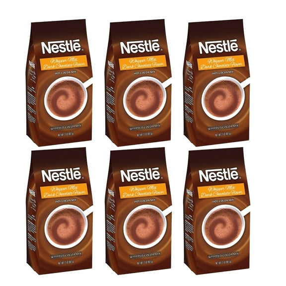 Nestle Hot Dark Chocolate Whipper Mix 6 X 2 Lb Bags Hot Cocoa Vending Mix