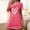 Hot Pink, variant on Sakmal Lightweight Moomoo Nightgownss for Women Short Sleeve Love Valentines Pajama Dress Heart Print Short Ladies Nightgown L