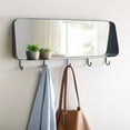 thumbnail image 2 of Walker Edison Miroir Mural Rectangle avec Crochets, Noir, 2 of 5