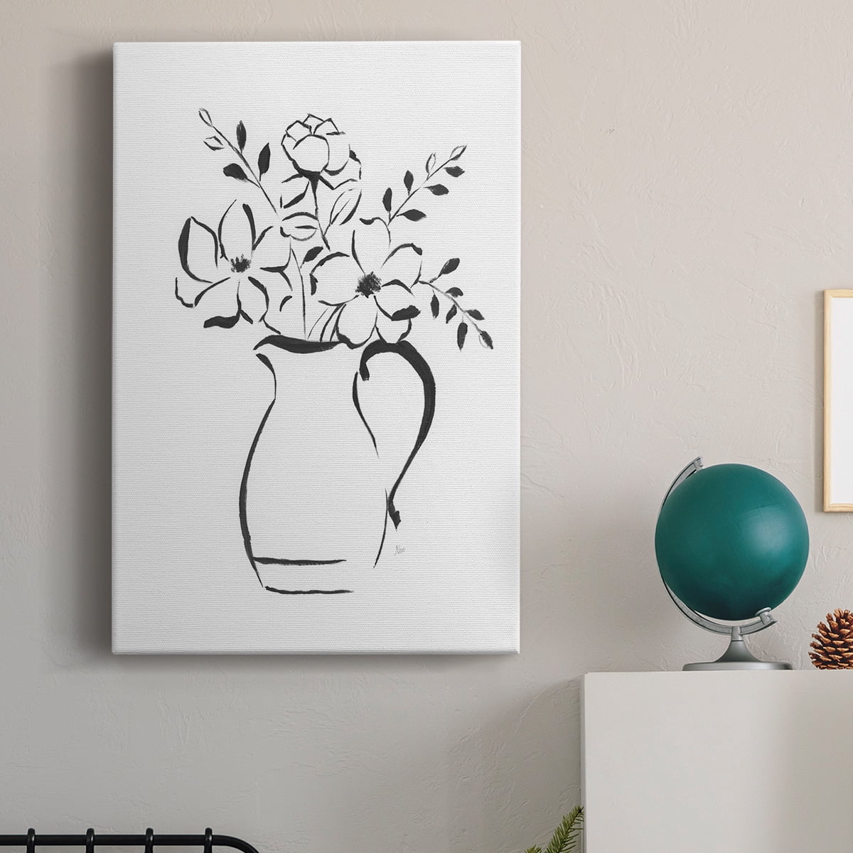 Sketchy Bouquet II Premium Gallery Wrapped Canvas - Ready to Hang