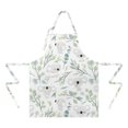 thumbnail image 2 of Pioneer Flower Floral Print Pattern Apron-Garden Aprons for Women with Pockets-Cotton Linen Waterproof Kitchen Cooking Gardening Aprons Adjustable for Kitchen,Cooking,BBQ and Salon 33x27 Inch, 2 of 7