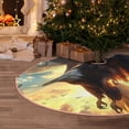 thumbnail image 5 of Sikiie Golden Sky Bald Eagle Nativity Christmas Tree Skirt, Jesus Christian Winter Holiday Tree Mat Decoration(30-48IN), 5 of 6