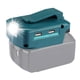 thumbnail image 5 of Adaptador de Batería con Luz LED Puerto Dual USB Tipo C para Batería Li-ion Makita/Dewalt/Bosch/Milwaukee/Black Decker 18V 20V, 5 of 19