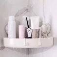 thumbnail image 1 of YAOMOBB Easy Installation Corner Shower Shelf Convenient Suction Cup Corner Storage Rack 1 Set Shower Box for Home Bathroom, 1 of 6