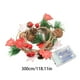 thumbnail image 3 of Noticias Adorno navideño con forma de estrella de cinco puntas y virutas de madera de piña LED, luces de colores de frutos rojos y agujas de pino., 3 of 5