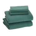 thumbnail image 1 of ZMLEVE Cotton Jersey Bed Sheet Set - Queen, Dark Green, 1 of 5