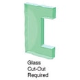 thumbnail image 4 of CRL DL610RSSC Satin Anodized 6" x 10" RH Center Lock With Deadlatch in Storeroom Function, 4 of 5