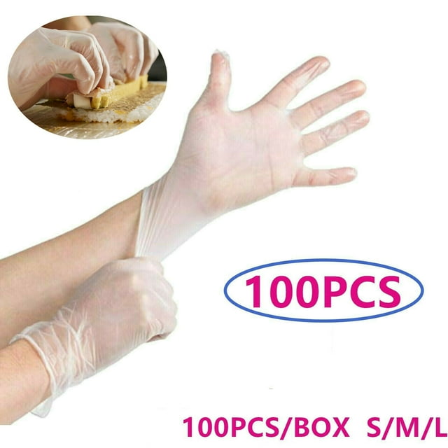 100Pcs Food Handing Gloves Multipurpose Disposable Food Grade Latex Free Safety Work Glove
