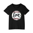 thumbnail image 2 of Piuwrlz Summer Short T Shirt Sleeve Kid Girl Boy Black T-Shirt Cotton Crew Neck Shirt Top Black Size 4 Years, 2 of 5