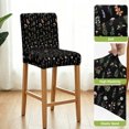 thumbnail image 4 of Spring Wildflowers Bar Stool Covers - Stretch Dining Chair Covers Set of 4, Farmhouse Botanical Garden Floral Bar Chair Cover Removable Counter Stool Pub Chairs Slipcovers Protectors for Kitchen/Cafe, 4 of 9