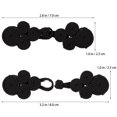 thumbnail image 2 of unbranded 10Pares De Botones Negros Para Coser Estilo Chino Decorativo Y Práctico En Ropa Tradicional, 2 of 6