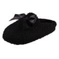 thumbnail image 4 of Jessica Simpson Girls Slip-On Clogs - Fuzzy Comfy Warm Memory Foam Sherpa Slippers with Satin Bow, 4 of 9