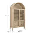 thumbnail image 3 of Nolan Storage Display Cabinet in Light Oak, 3 of 10