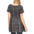 thumbnail image 2 of Sakkas Ife Wax African Ankara Colorful Cocktail Short Dress Off-shoulder w/pockets - 29-Multi - One Size Regular, 2 of 5