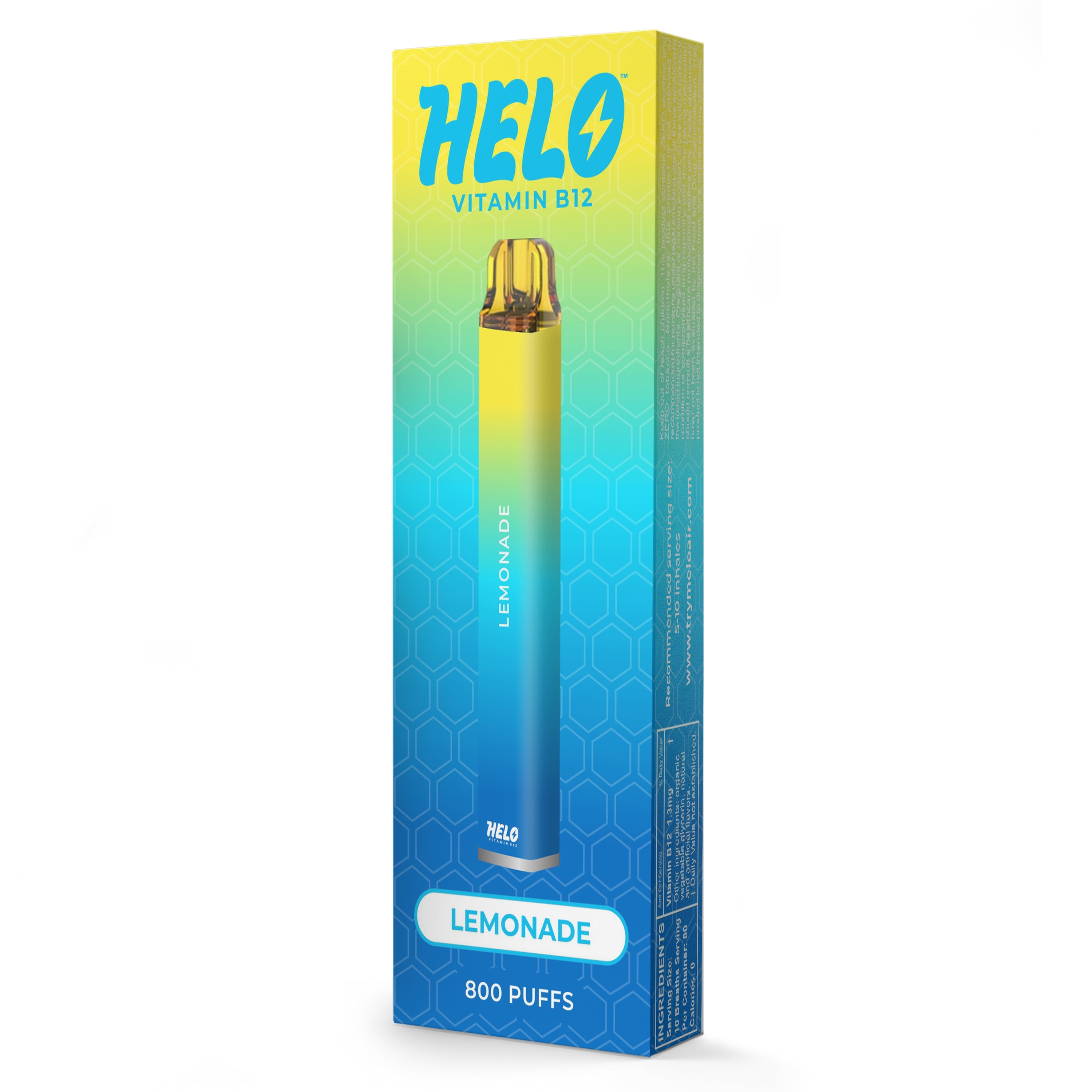 HELO Vitamin B12 Diffuser, Lemonade - 800 puffs