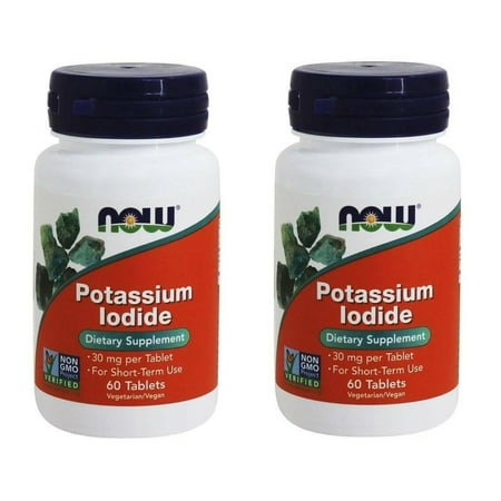 NOW Foods - Potassium Iodide 30 mg ,60 Vegetarian Tablets - 2