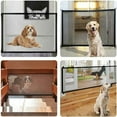 thumbnail image 5 of Dog Safety Barrier, Animal Barrier,Domestic Animal Barrier,Domestic Animal Retractable Barriers for Portable Folding Kitchen Stairs Installable without Importing Here,Black (180 x, 5 of 5