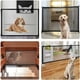 thumbnail image 5 of Puerta de seguridad para perros, puerta para mascotas, puerta para mascotas, vallas retráctiles para mascotas para escaleras, cocina, instalación plegable portátil, 5 of 5