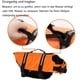 thumbnail image 3 of Chaleco salvavidas para perros, chaleco salvavidas naranja para perros pequeños y grandes, antidesgarro y reflectante, tamaño ajustable con fuerte flotabilidad y mango de rescate para natación, 3 of 5