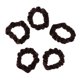 thumbnail image 2 of 5PCS Scrunchies Elásticos Elásticos Elásticos Cabello Bobble Elásticos Gran Banda para El Cabello Sólido de Cuerda - , tal se café BLESIY Velvet Hair Scrunchies, 2 of 6