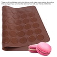 thumbnail image 2 of YUMILI Silicone Bakeware Mat, 48 Cavities Silicone Mold Sheet Mat Baking Sheet Mat, Macaroon Cookies Pastry DIY Bakeware Decorating Tools, 2 of 8