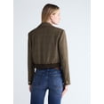 thumbnail image 3 of Scoop Women's and Women's Plus Ribbed Back Blazer, Sizes XS-4X, 3 of 6