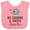 Pink and White, variant on Inktastic My Grammy and Pappy Love Me Grandchild Boys or Girls Baby Bib