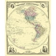 thumbnail image 3 of Baskin 12x14 Black Modern Framed Museum Art Print Titled - Western Hemisphere - Baskin 1876, 3 of 5