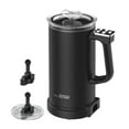 thumbnail image 3 of Electric Milk Frother French Press Coffee Maker Hot Cold Function Stainless Steel Home Kitchen Use, 3 of 9