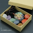 thumbnail image 6 of Natural Chakra Tumbled Stone with Interchangeable Macrame 2023 Bag NEW X2R9, 6 of 9