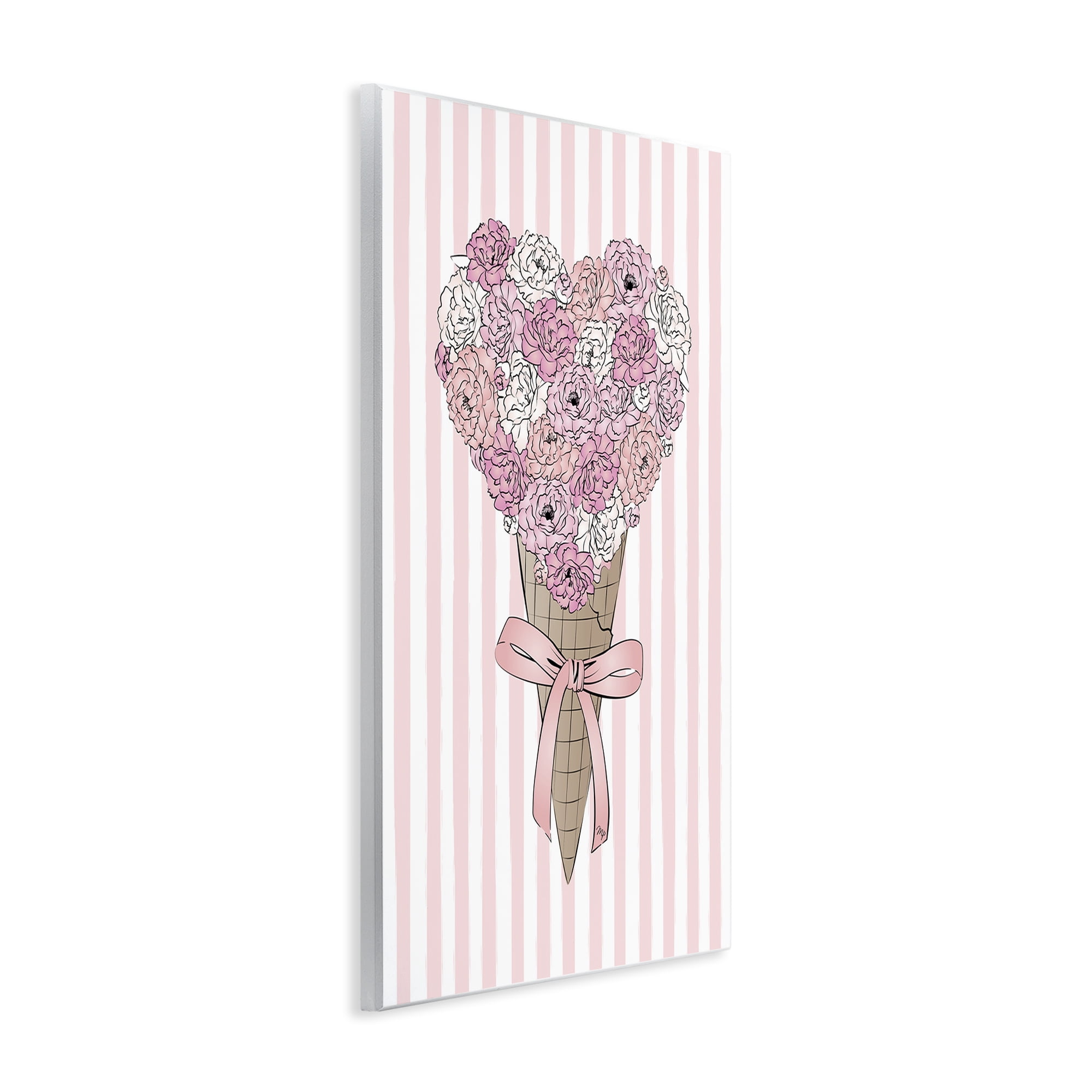 Stupell Industries Flower Bouquet Ice Cream Food & Beverage Painting Unframed Art Print Wall Art, 13 x 19