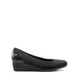 thumbnail image 2 of BURUDANI Women's Low Wedge Dress Pumps Square Close Block Toe Dress Shoes BLACK-LYCRA Size 8, 2 of 7