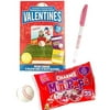 HappyVDay 18 Baseball Valentine Cards with Charms Mini Lollipops - 1 Mini Baseball Squeeze Ball and 1 Valentine's Day Pen Classroom Exchange Bundle For Kids