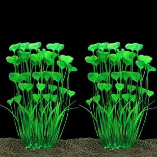 MyLifeUNIT Artificial Seaweed Water Plants for Aquarium, Plastic Fish Tank  Plant Decorations 10 PCS (Green)