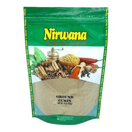 GROUND CUMIN 8 OZ POUCH BY NIRWANA