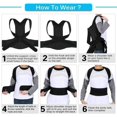 thumbnail image 4 of Posture Corrector, Adjustable Back Support Belt, Back Straightener, Back and Shoulder Support Relieve Neck Pain, 4 of 4