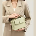 thumbnail image 5 of Women's Handbags Fashionable Solid Color Soft Leather Crossbody Bags (green), 5 of 9