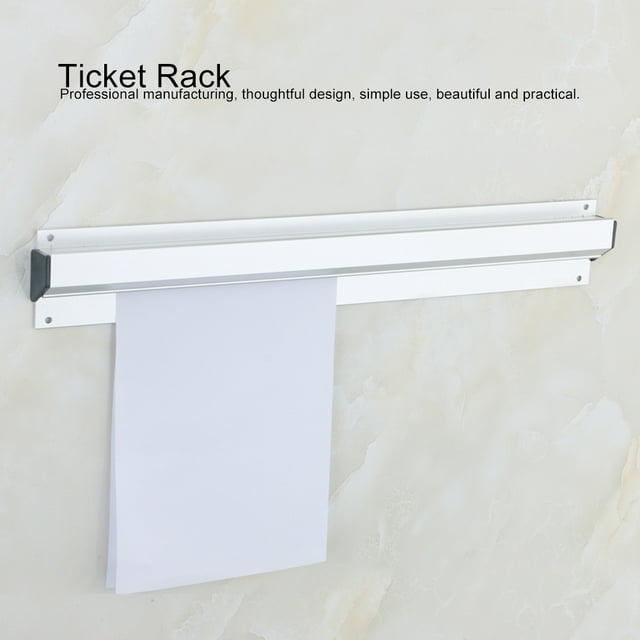 Durable Aluminum Alloy Bill Folder, Wall Mounted Ticket Rack Holder for Organizing Bills, Offices, Kitchens, Bars, and More