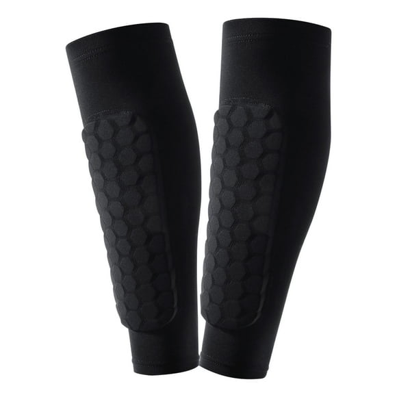 Calcetines de baloncesto EVA anticolisión con diseño de panal para fútbol, ligeros y transpirables, protectores de pantorrillas para deportes al aire libre.