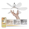 thumbnail image 1 of Ventilador De Techo Led 52cm Lampara Ventilador Instalación Fácil, Control Remoto, Incluye Expansor Y Base De Abanico, 1 of 6