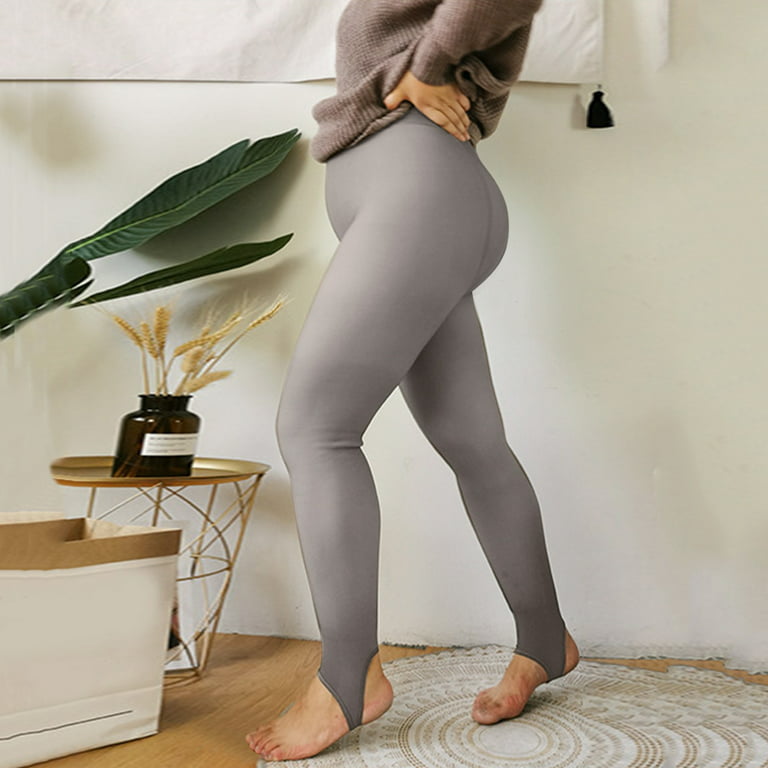 Miayilima Women's Fake Through Meat Bottoming Stockings Stockings Pantyhose  Plus Size Compression Socks Grey