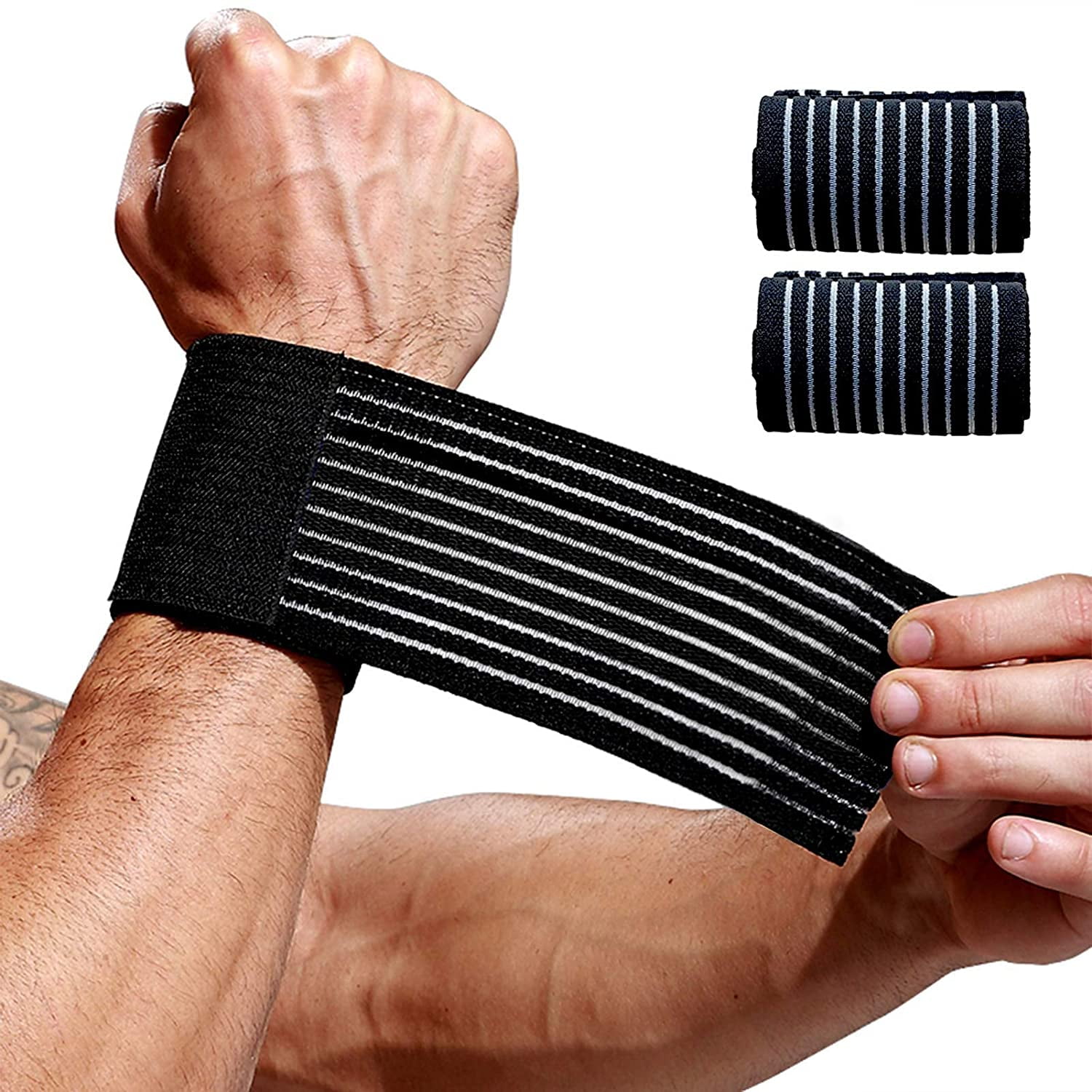 ZingineW Wrist Brace,Wrist Support Fitness, Adjustable Breathable Wrist Straps 2 Packs Wrist Protection for Men，Women Sports