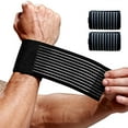 thumbnail image 1 of 2 Pack Carpal Tunnel Wrist Brace, Wrist Wraps For Working Out, Arthritis Hand Support Bands, Compression Band-Breathable Wrist Guard-For Fitness Baseball And Softball Players, 1 of 4