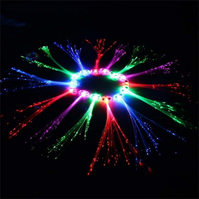 12 Pack flashing led light up toys Optics led hair lights, flashing led  Light Up Toys, Barrettes for Party, Bar Dancing Hairpin, light up hair