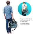 thumbnail image 4 of FORMRS Insulated Cooler Bag 24 Cans Capacity Soft Leakproof Lunch Box with Side Pockets, Capybaras Swimming, 4 of 7